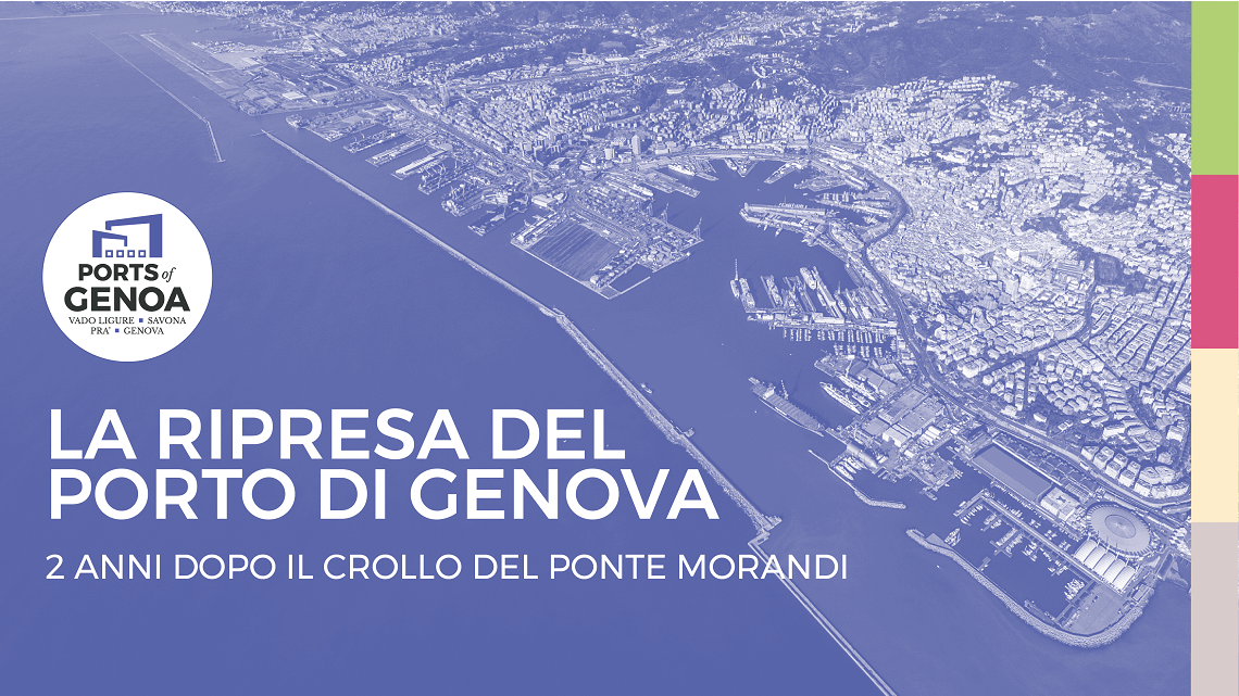 La ripresa del porto di Genova