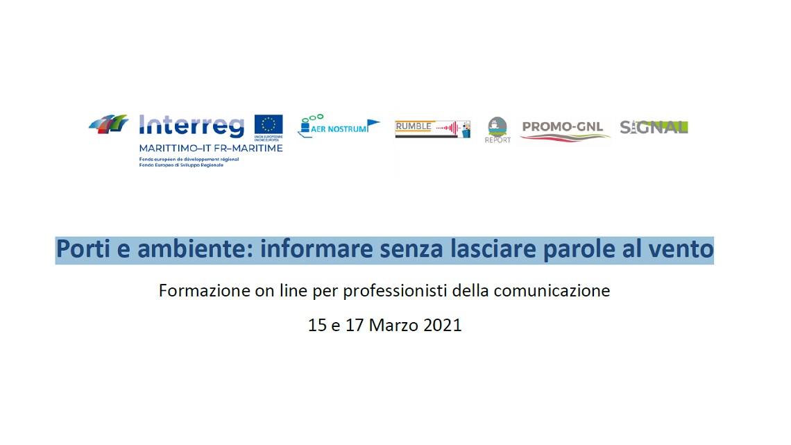 Porti e ambiente: informare senza lasciare parole al vento