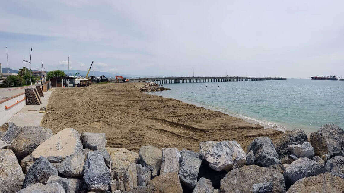 Ultimato il rispristino della spiaggia a Vado