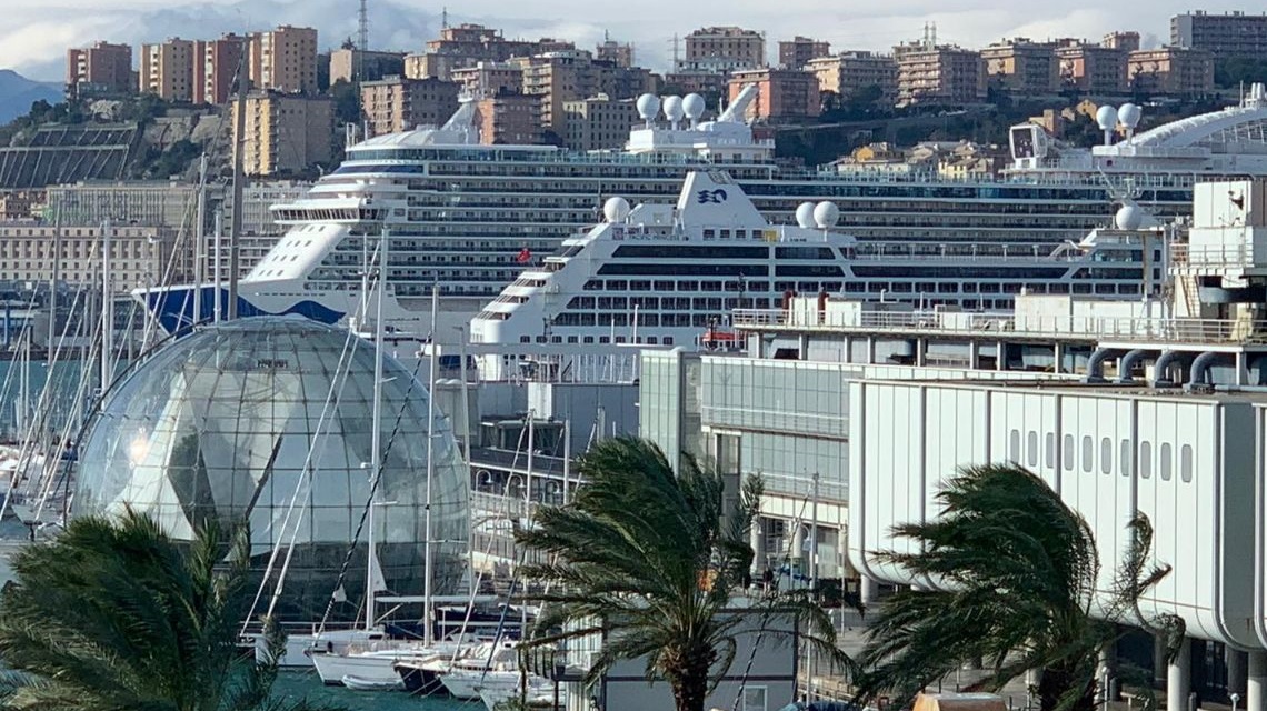 Approdata a Genova la nuova nave da crociera Sky Princess